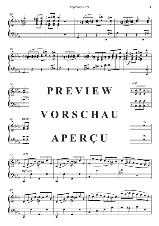 Product gallery: Page 7 of 8 Impromptu Nº1 - Opus 6 , , Piano Solo
