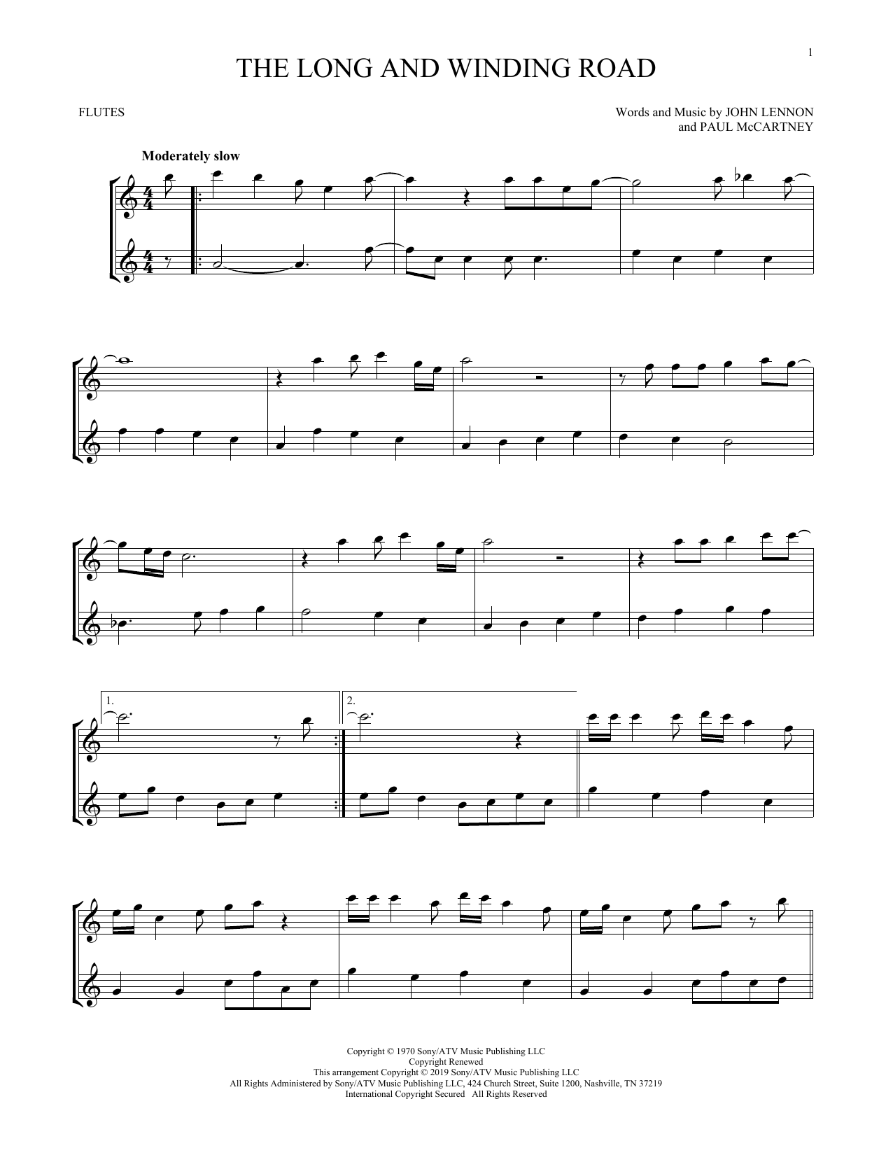 Product gallery: Page 1 of 1 The Long And Winding Road, The Beatles