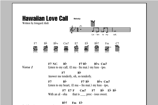 Product gallery: Page 1 of 1 Hawaiian Love Call, Irmgard Aluli