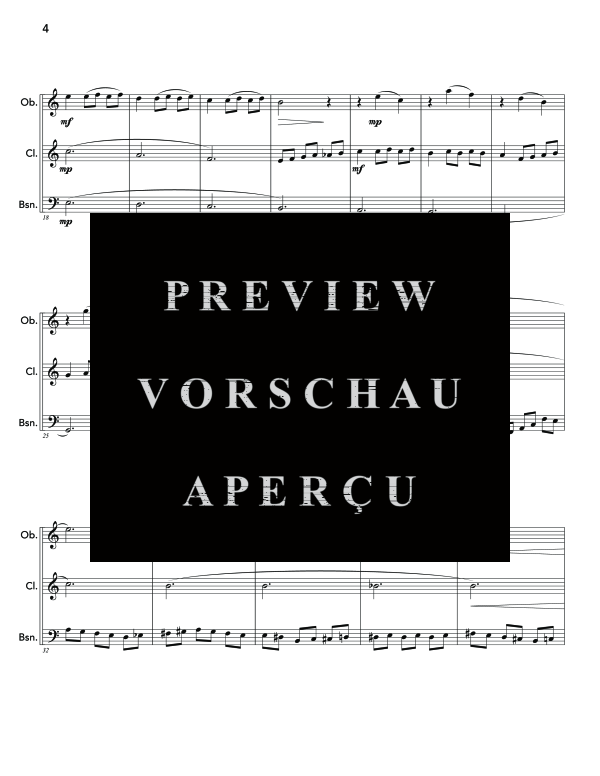 Product gallery: Page 8 of 11 Parley for Winds, , (woodwind trio oboe, clarinet and bassoon)