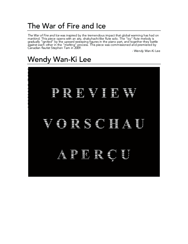 Product gallery: Page 4 of 11 War of Fire and Ice, The, , (flute and piano)