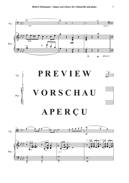 Product gallery: Page 8 of 21 Adagio et Allegro, Opus 70 , , (Cello + Klavier)