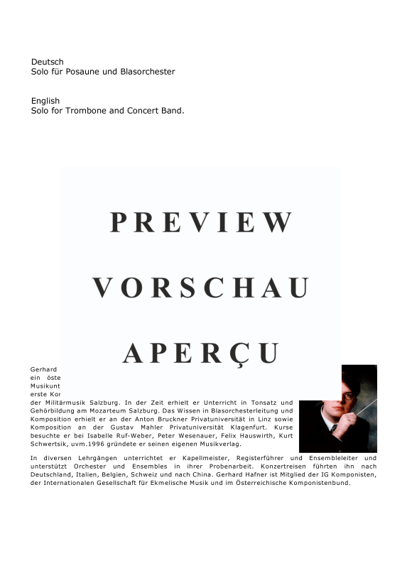 gallery: Konzert für Posaune, , (Trombone solo and wind orchestra)