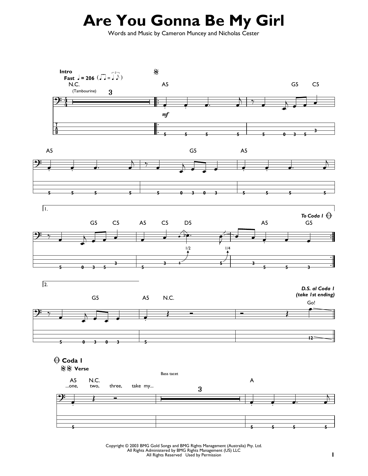 Produktbild zu: Are You Gonna Be My Girl