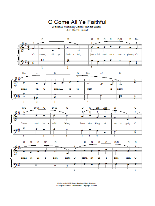 Produktbild zu: O Come, All Ye Faithful (Adeste Fideles)