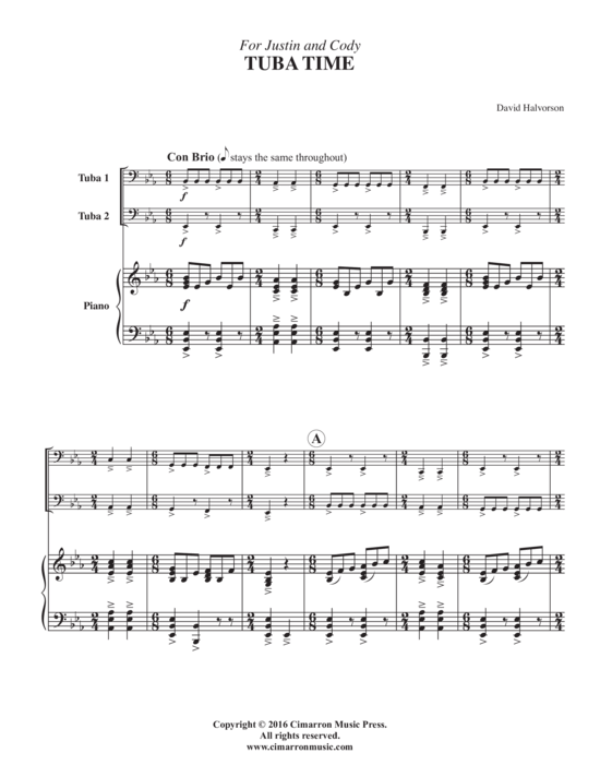 Product picture to: Tuba Time David Halvorson