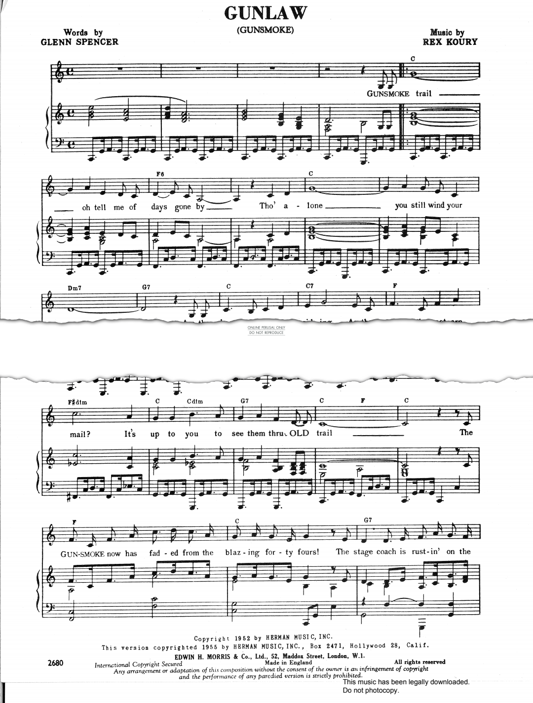 Product gallery: Page 1 of 1 Gunlaw (Gunsmoke), Rex Koury