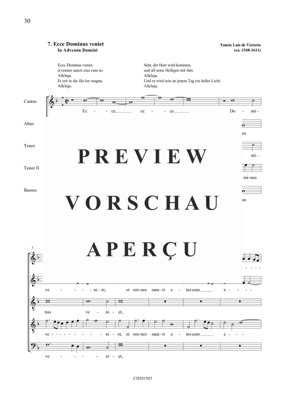 Produktgalerie: Seite 2 von 8 Ecce Dominus veniet / Ecce apparebit Dominus, , Gemischter Chor 5-stimmig
