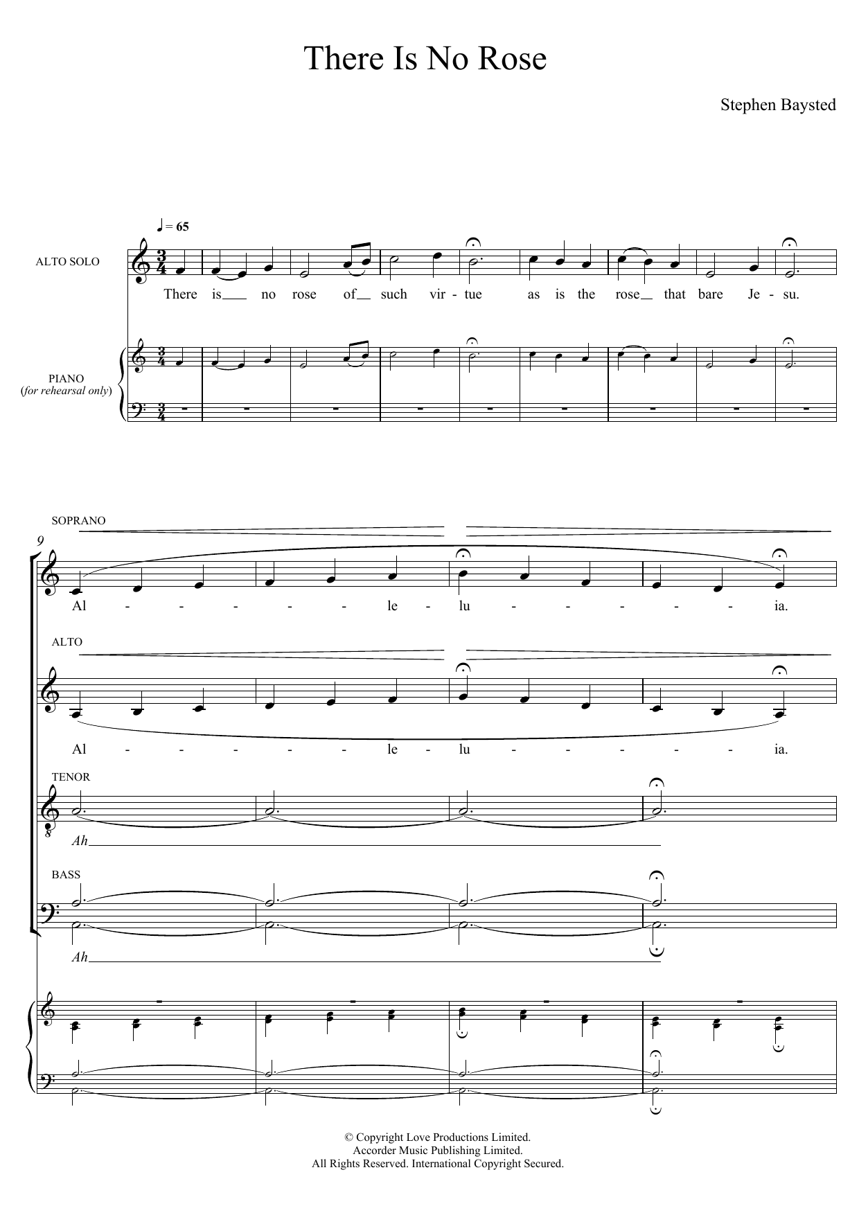 Produktgalerie: Seite 1 von 1 There Is No Rose Of Such Virtue, Stephen Baysted, Chor