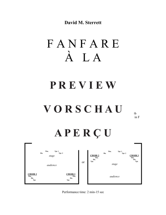 Product gallery: Page 3 of 21 Fanfare A La Stravinsky , , (4 trumpets, 3 horns, 3 trombones and tuba)