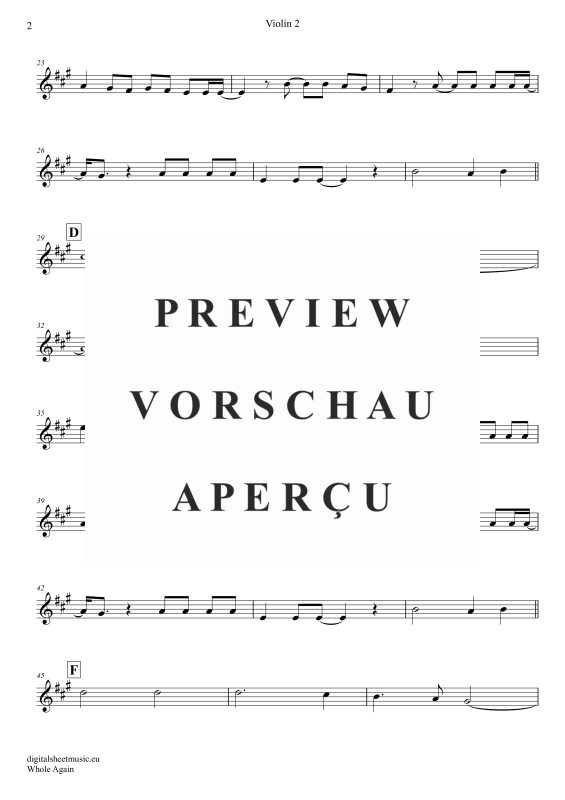 Produktgalerie: Seite 11 von 11 Whole Again, Atomic Kitten, (Violinen Trio + Klavier)