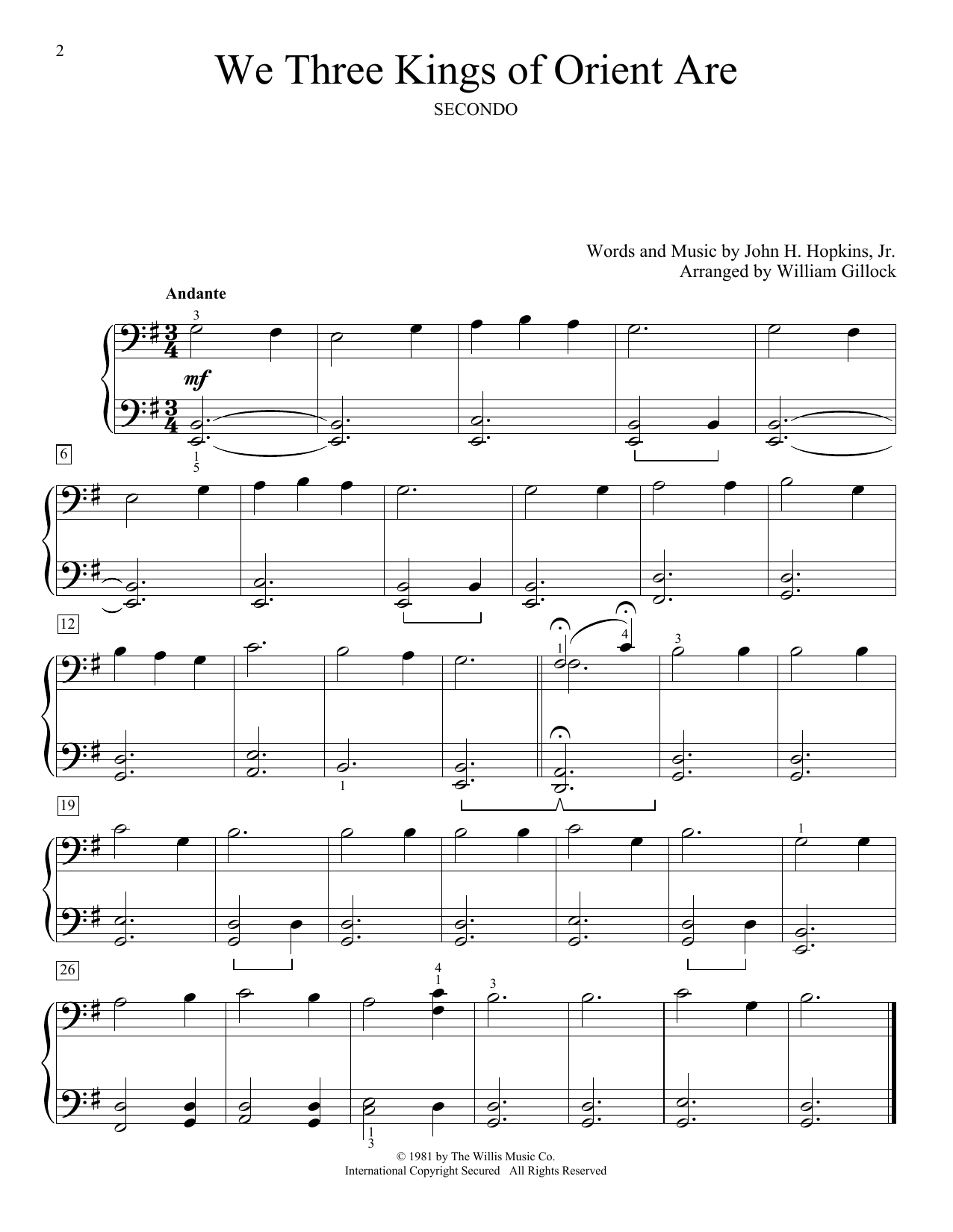 Product gallery: Page 1 of 1 We Three Kings Of Orient Are, William Gillock