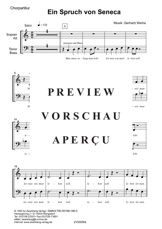 gallery: Ein Spruch von Seneca , , (Gemischter Chor + Klavier, Rhythmusgruppe)