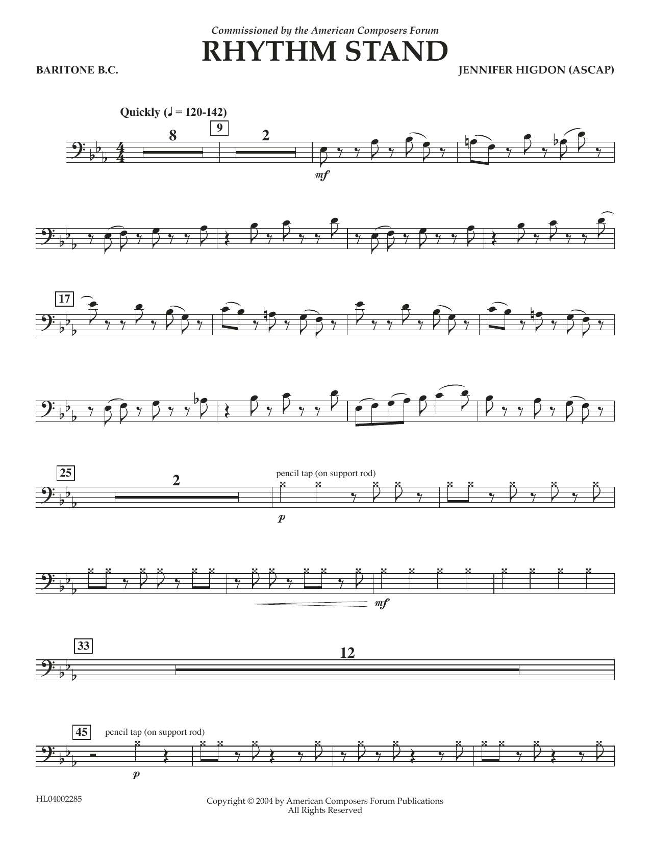 Produktbild zu: Rhythm Stand - Euphonium in Bass Clef