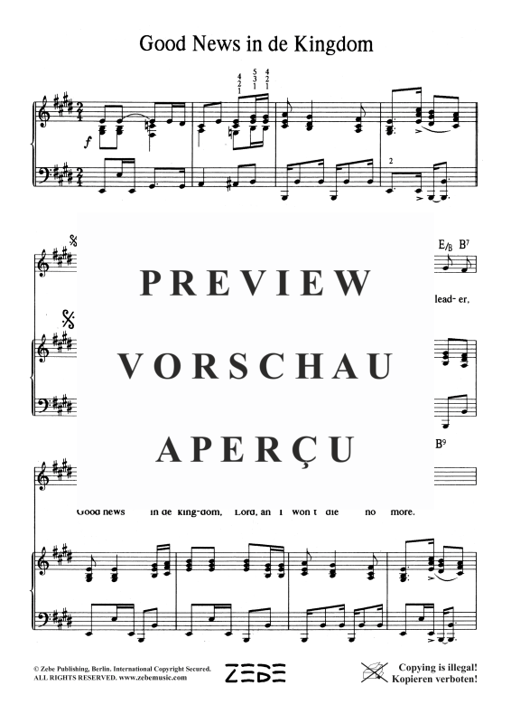 gallery: Good News in the Kingdom, , Voice and Piano