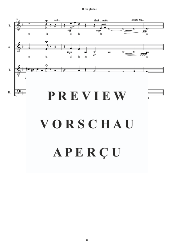 Produktgalerie: Seite 7 von 11 O rex gloriae - Motette, , Gemischter Chor a capella