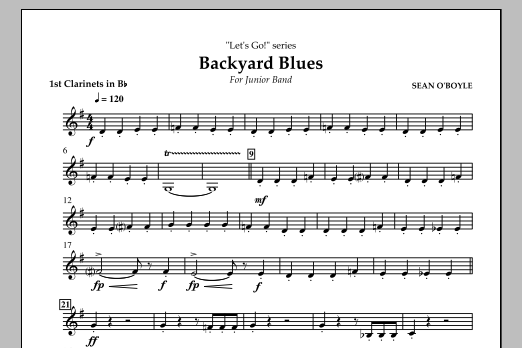 Produktbild zu:  Backyard Blues - Bb Clarinet 1 - 