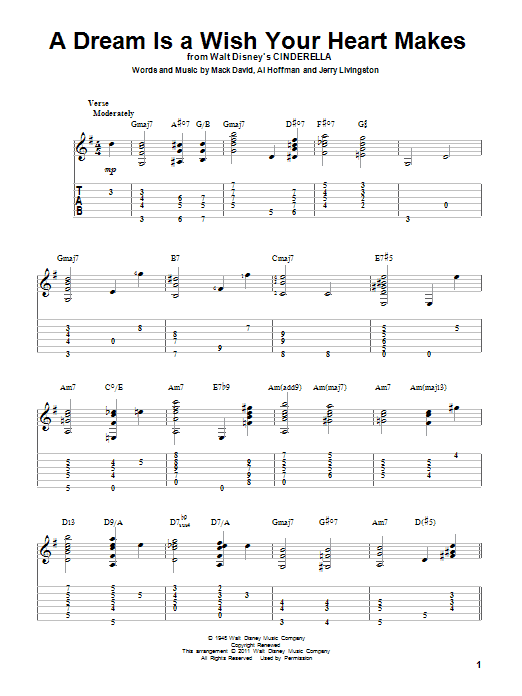 Produktbild zu: A Dream Is A Wish Your Heart Makes (from Cinderella)