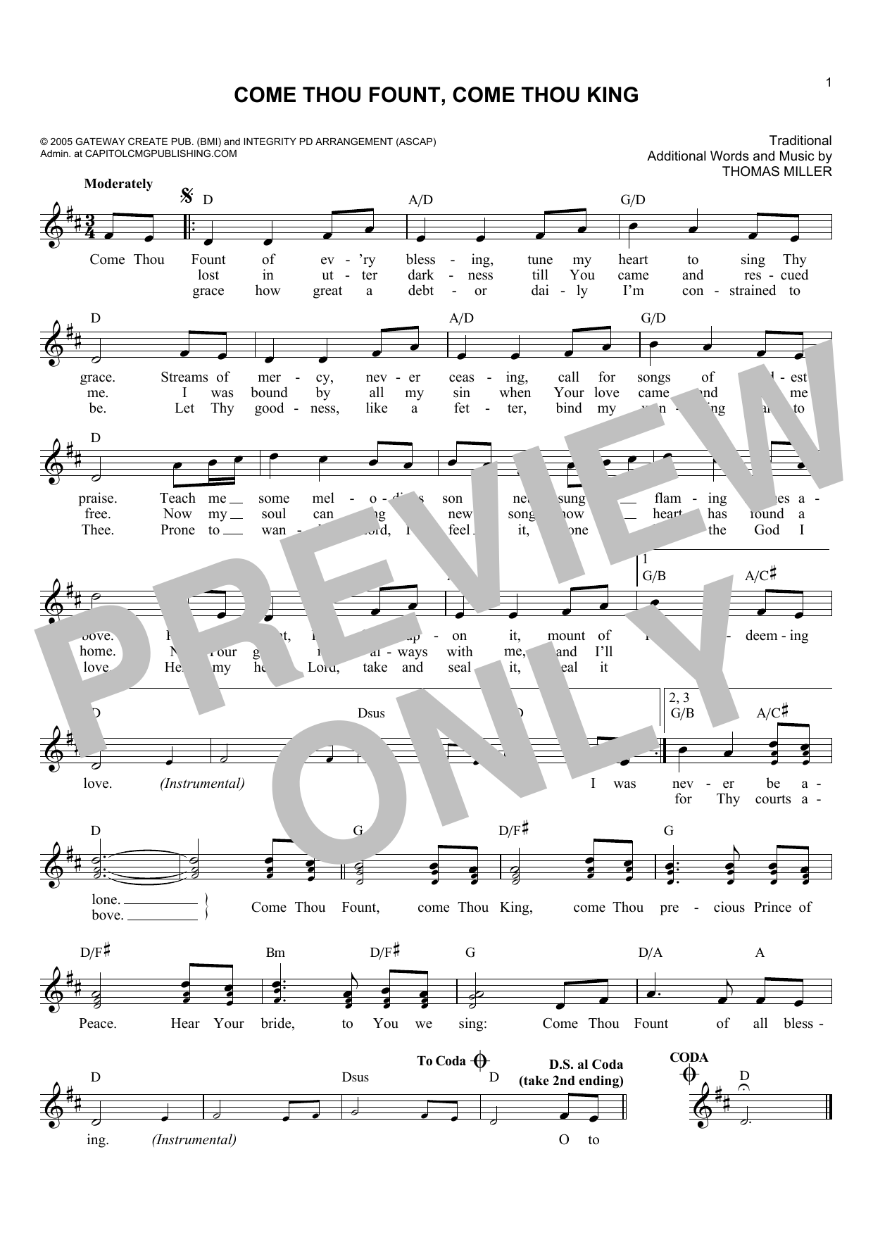 Produktbild zu: Come Thou Fount, Come Thou King