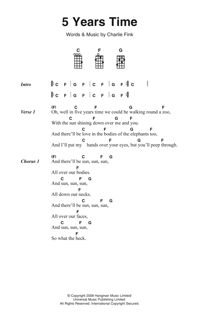 Product picture to:  5 Years Time - Noah And The Whale