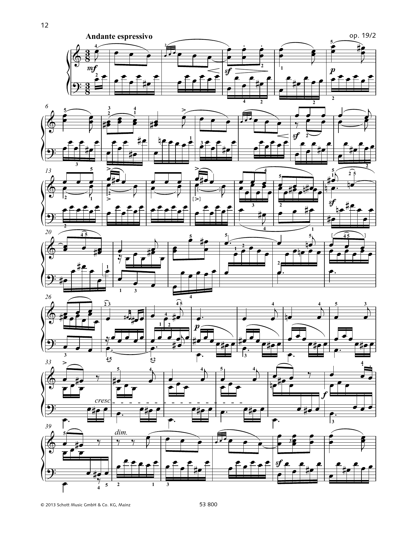 Product gallery: Page 1 of 1 Andante espressivo, Felix Mendelssohn Bartholdy