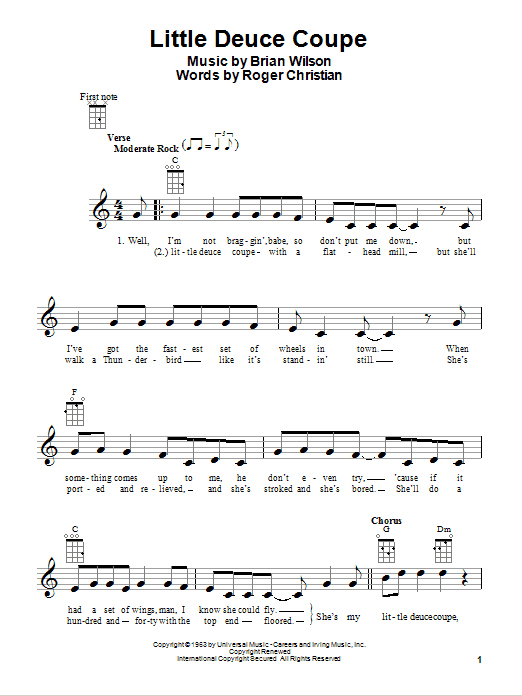 Product gallery: Page 1 of 1 Little Deuce Coupe, The Beach Boys