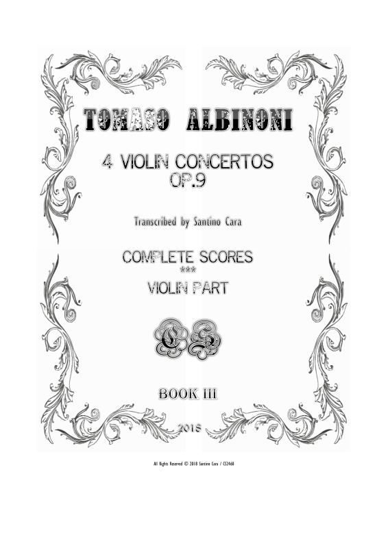 Product picture to: Four Concertos Op.9Tomaso Albinoni