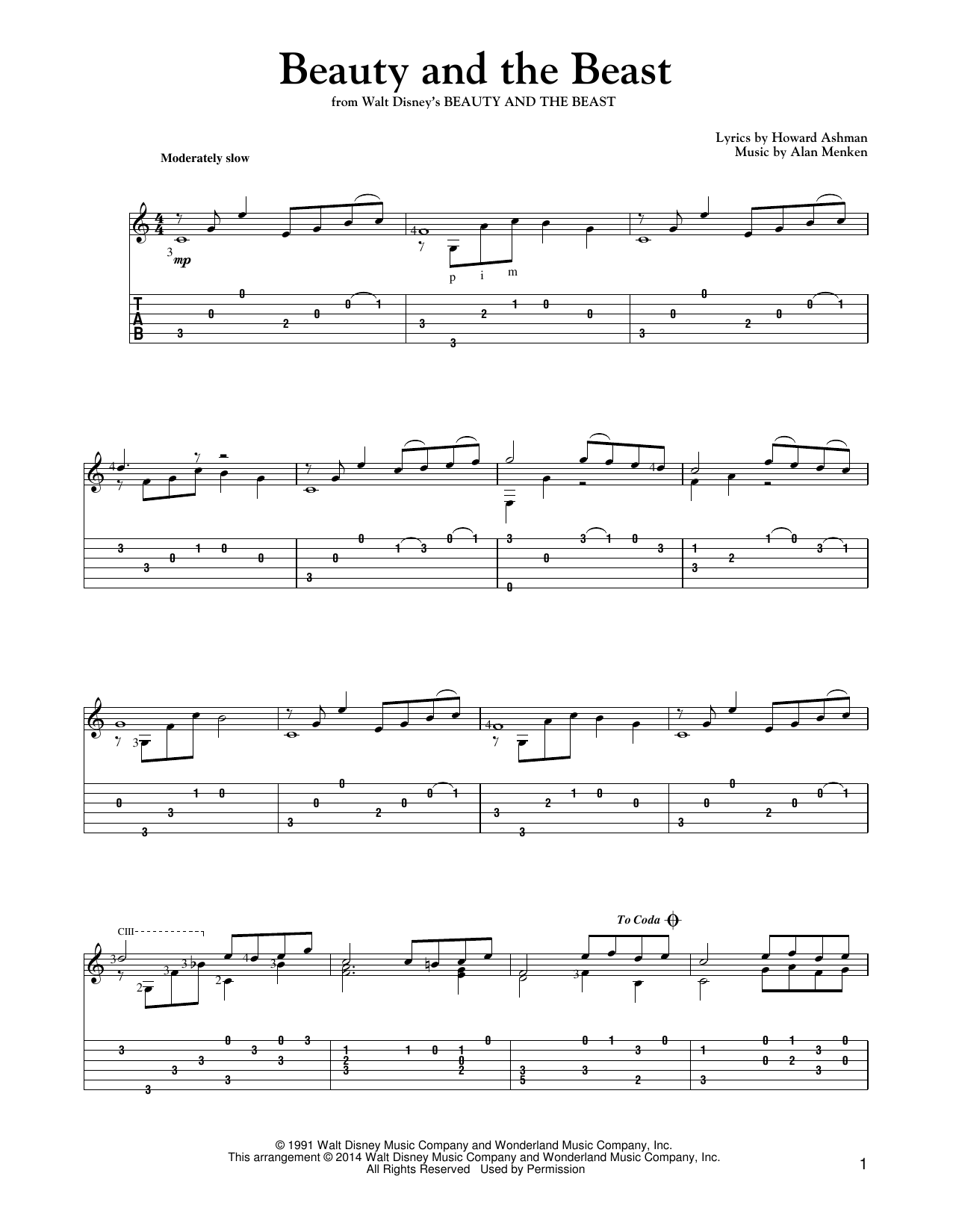 Product picture to: Beauty And The Beast (arr. Mark Phillips)