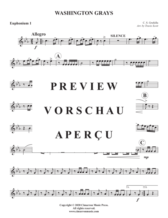 Produktgalerie: Seite 9 von 21 Washington Grays , , (Euphonium Quartett)