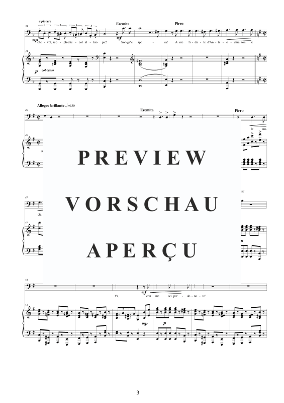 Produktgalerie: Seite 4 von 9 I Lombardi - (Act 2-IV-V) - Ma chi viene a questa volta, , Bass Duett und Klavier