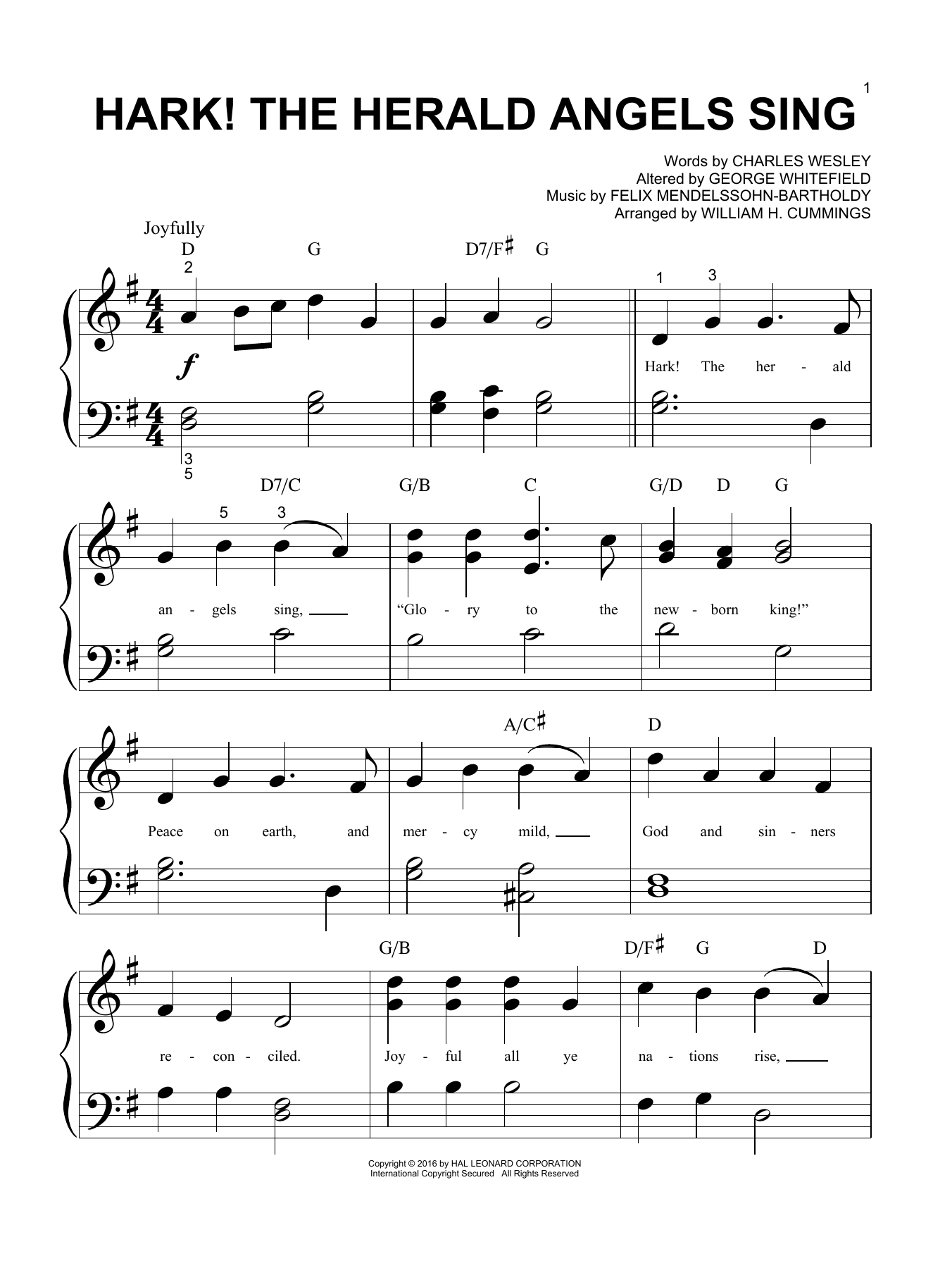 Product gallery: Page 1 of 1 Hark! The Herald Angels Sing, Felix Mendelssohn-Bartholdy