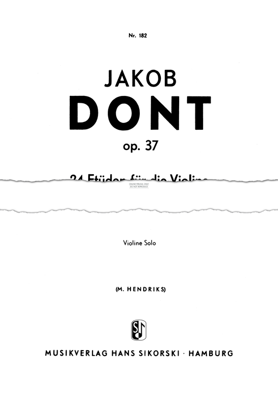 Produktgalerie: Seite 1 von 1 24 Etudes, Jakob Dont, Violine
