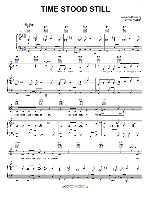 Produktbild zu: Time Stood Still (from Women On The Verge Of A Nervous Breakdown)