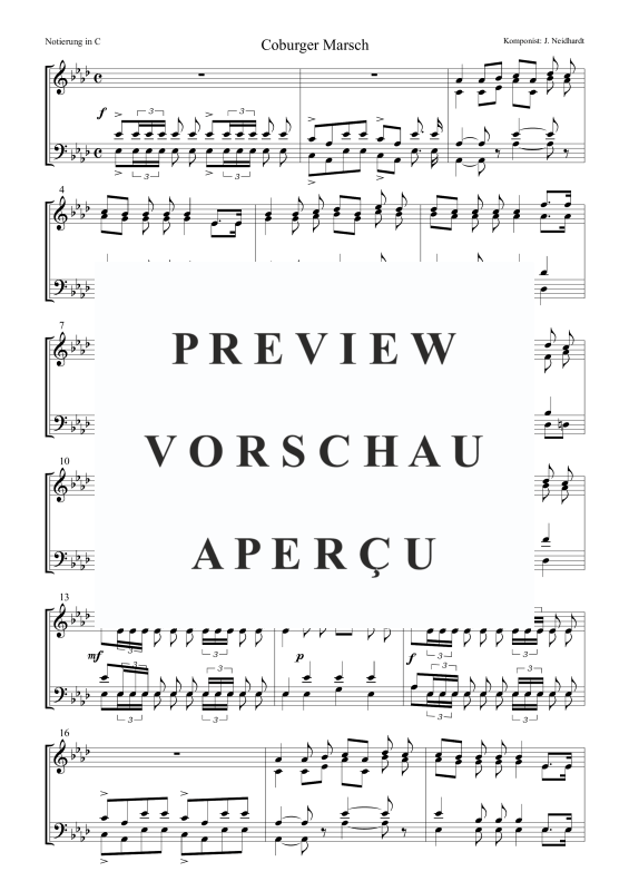 Produktgalerie: Seite 2 von 5 Coburger Marsch, , Posaunenchor