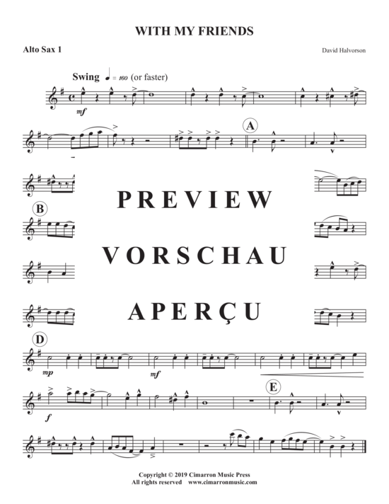 Product gallery: Page 7 of 10 With My Friends , , (Saxophone Quintet SAATB)