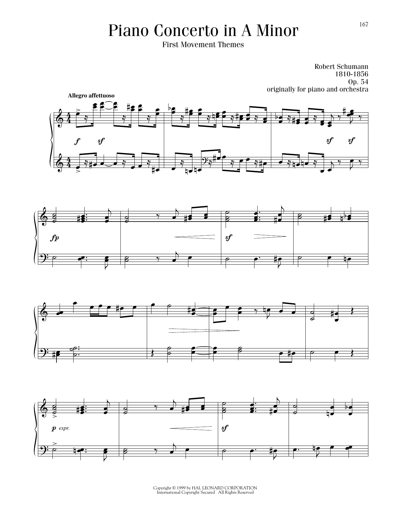 Product picture to: Piano Concerto In A Minor, First Movement