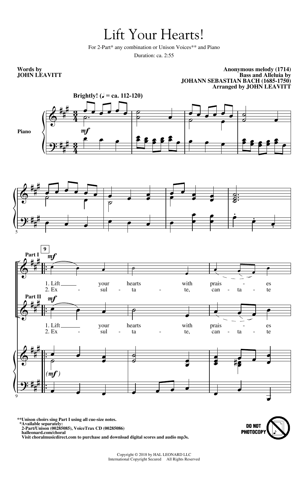 Produktbild zu: Lift Your Hearts! (arr. John Leavitt)