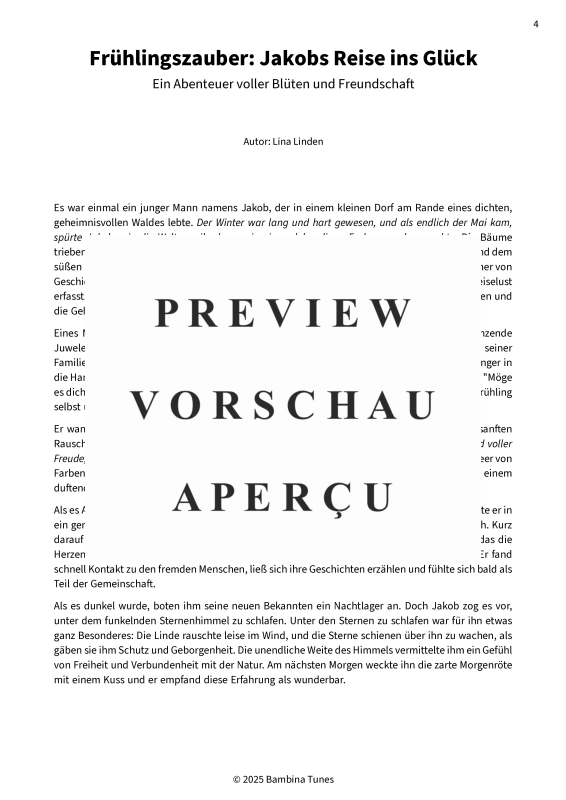 Produktgalerie: Seite 6 von 10 Frühlingszauber - Jakobs Reise ins Glück, , Gesang und Klavier, Gitarre