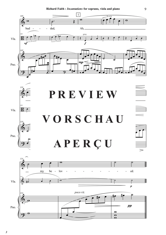 Product gallery: Page 10 of 21 Incantations , , (soprano, viola + piano)