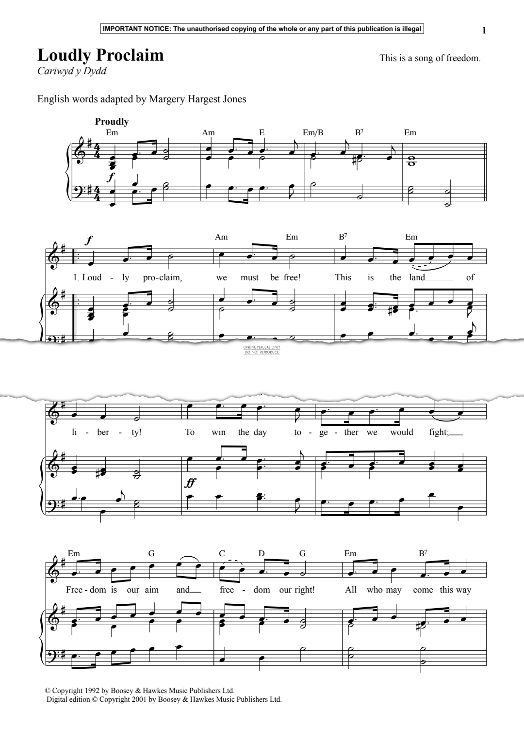 Produktgalerie: Seite 1 von 1 Loudly Proclaim, Anon, Gesang, Klavier