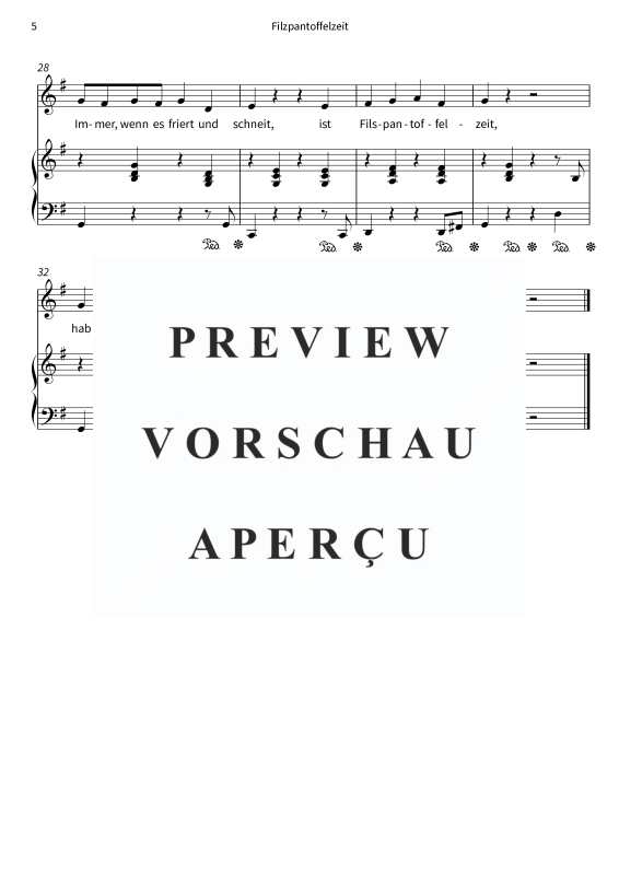 Produktgalerie: Seite 7 von 7 Filzpantoffelzeit, , Gesang und Klavier