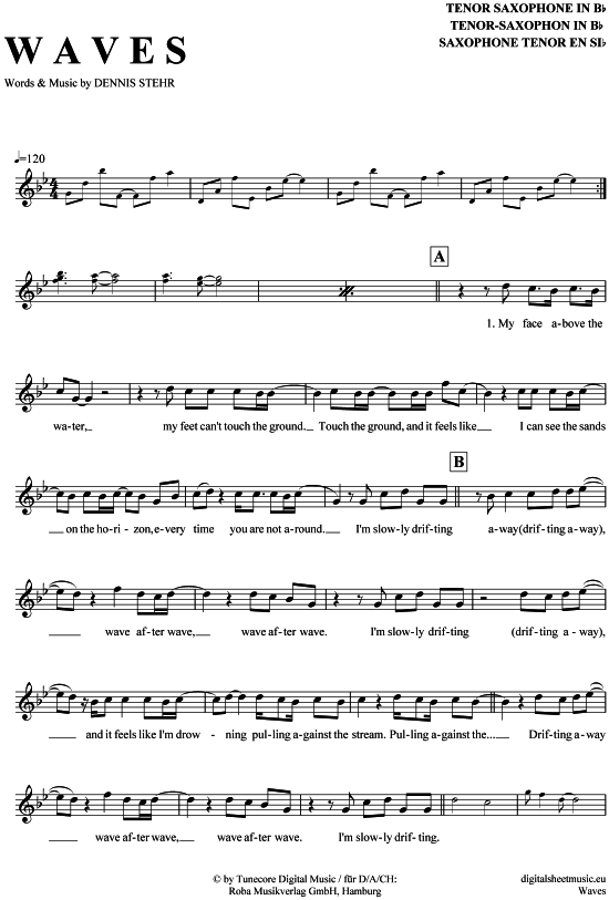 Product gallery: Page 1 of 4 Waves , Probz, Mr. , Tenor Saxophone