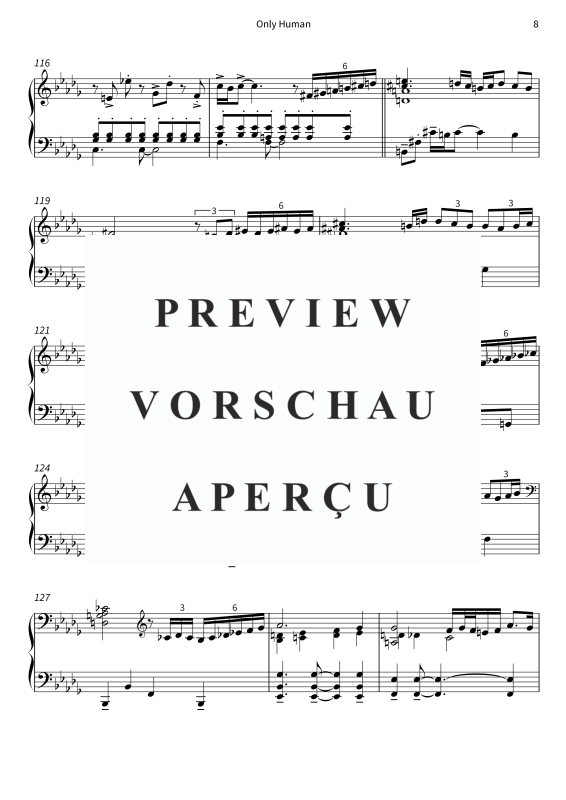 gallery: Only Human, , Klavier Solo