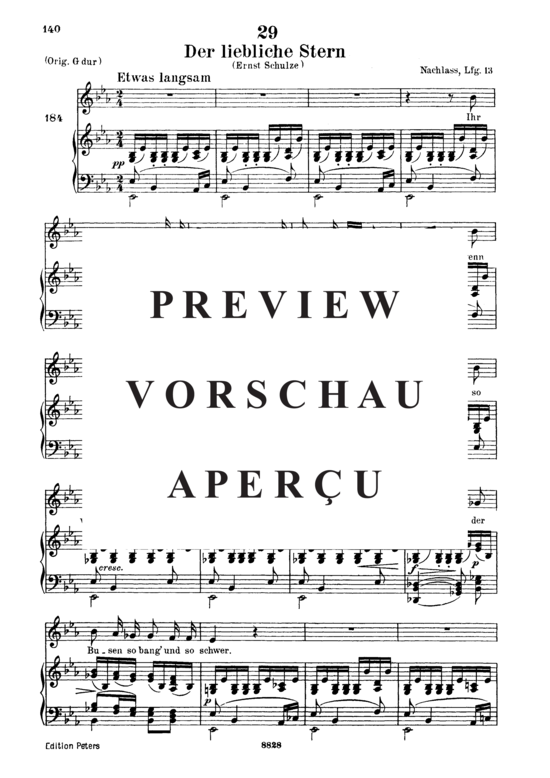 Product gallery: Page 2 of 5 Der liebliche Stern D.861, , Low Voice and Piano