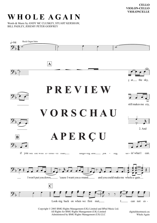 Produktgalerie: Seite 2 von 4 Whole Again , Kitten, Atomic, (Violoncello)