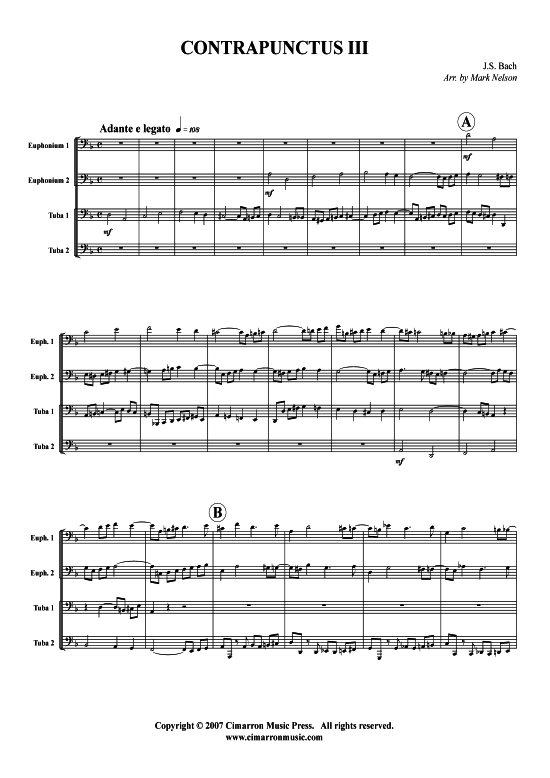 Product picture to: Contrapunctus III J. S. Bach