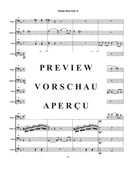gallery: Finale from Symphony No. 4 , , (Tuba Quartett EETT)