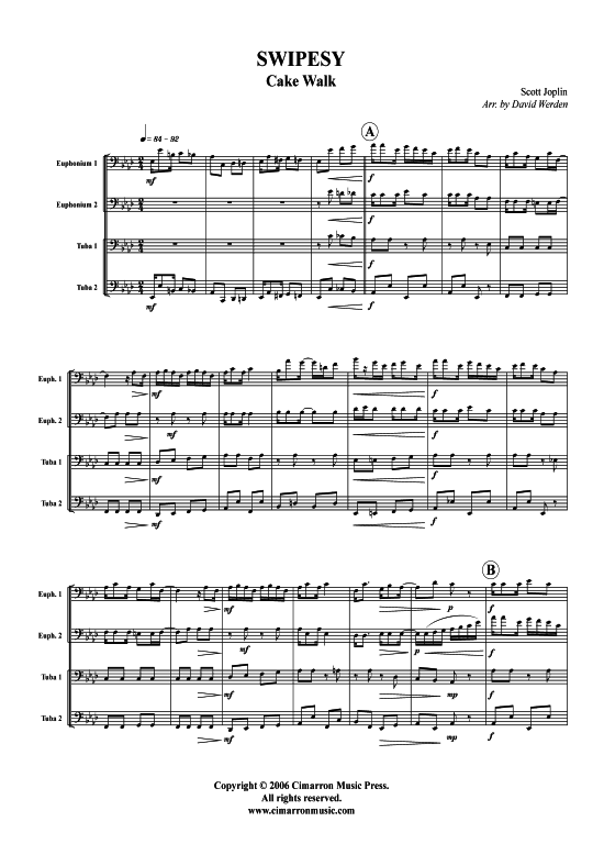 Product picture to: Swipesy Cake Walk Scott Joplin