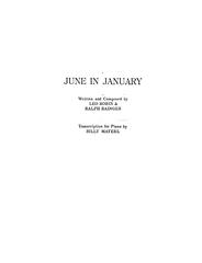 cover: June In January, Ralph Rainger