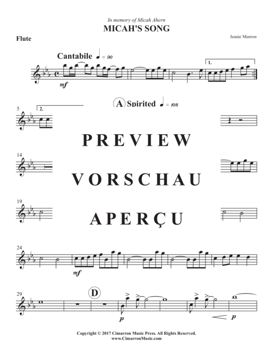 Produktgalerie: Seite 8 von 17 Micha´s Song , , (Holzbläserquintett)